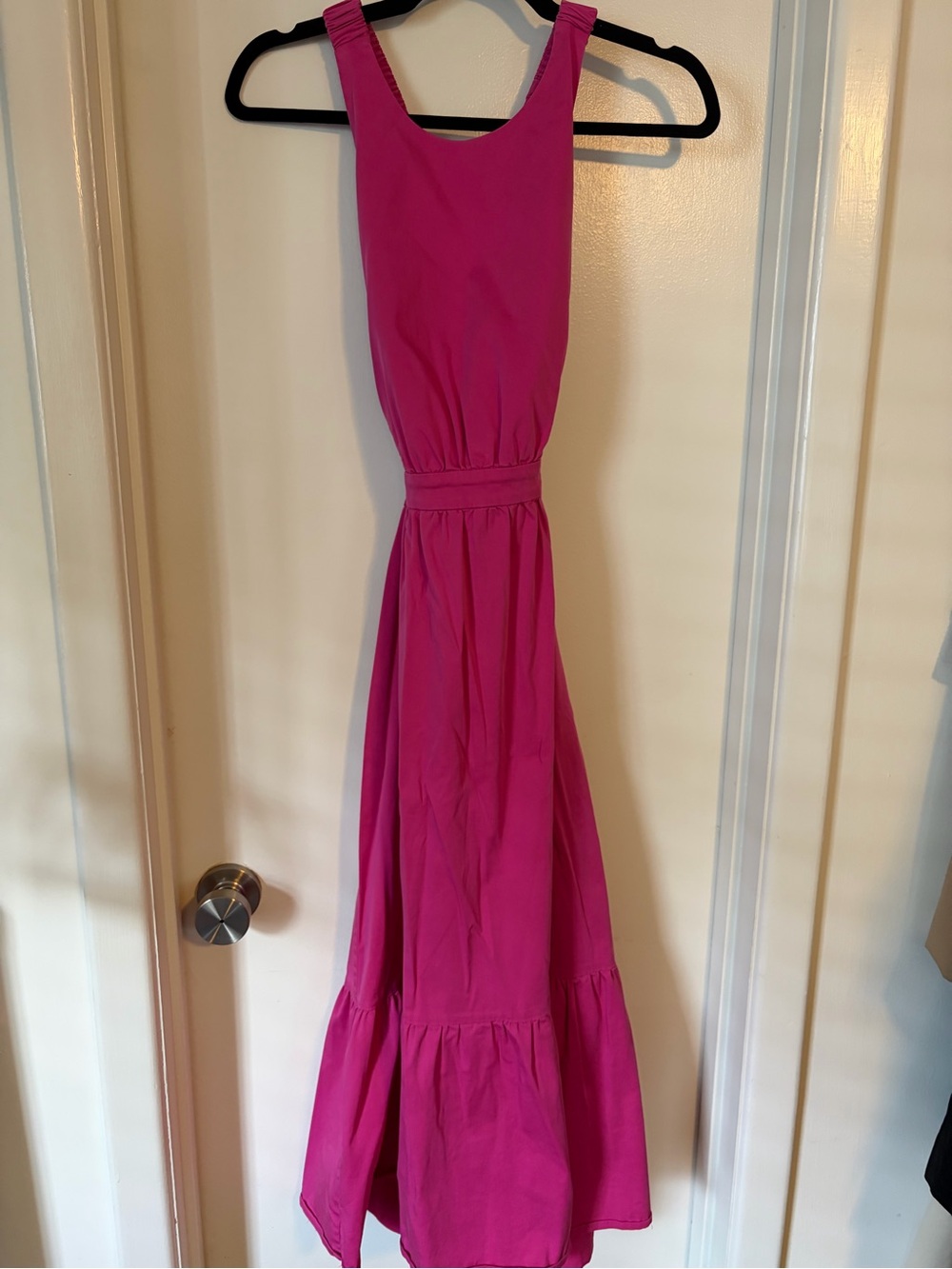 Peter Som Fuchsia Sleeveless Maxi Dress